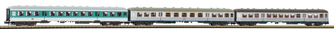 N 3er Set Personenwagen Silberling DB AG V