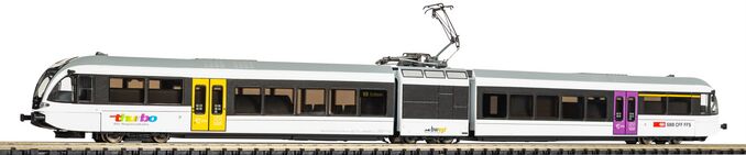 N Sound-Elektrotriebwagen GTW 2/6 THURBO bwegt SBB VI, inkl. PIKO Sound-Decoder