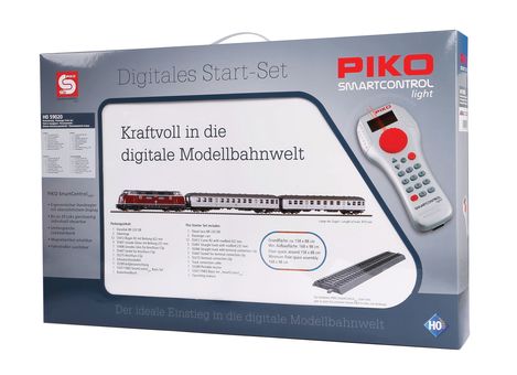 PIKO SmartControl light Set mit Bettungsgleis DB Personenzug