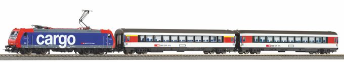 SmartControl light S-Set SBB EC Re 484 + 3 Wg. A-Track w.Railbed
