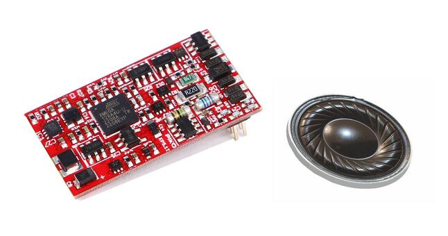 PIKO SmartDecoder S V200 DR mit Schalld&auml;mpfer PluX22 inkl. Lautsprecher