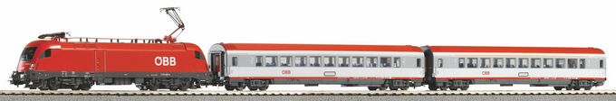 PIKO SmartControl WLAN Set mit Bettungsgleis ÖBB V Personenzug