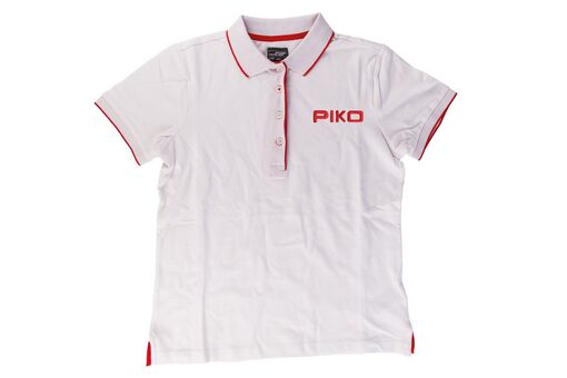 PIKO Polo-Shirt XL, weiß unisex