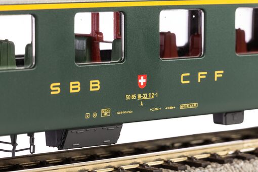 Personenwagen EW I 1. Klasse alte Schrift SBB IV