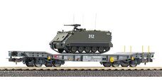 Panzertransportwagen Slmmnps mit M113 Sch&uuml;tzenpanzer SBB-CFF V