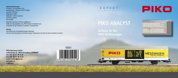 Software für PIKO alle Messwagen (CD-ROM) "PIKO Analyst"