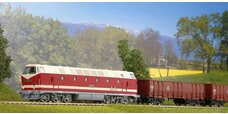 Start-Set mit Bettung BR 119 + 3 Hochbordwagen