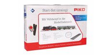 Start-Set mit Bettung Personenzug Dampflok mit Tender