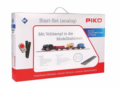 Start-Set mit Bettung Güterzug
