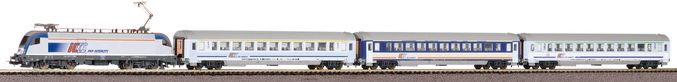 Starter Set Taurus + 3 IC cars PKP A-Track w. Railbed