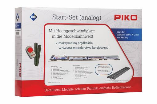 Start-Set mit Bettung E-Lok Taurus mit 3 IC Wagen PKP