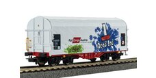 Schiebeplanenwagen Rail Cargo Austria VI mit Graffiti