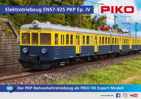 Sound-E-Triebzug EN 57 PKP IV, inkl. PIKO Sound-Decoder