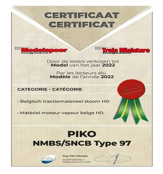 Sound-Dampflok Rh 97 SNCB III Wechselstromversion, inkl. PIKO Sound-Decoder und Dampfgenerator