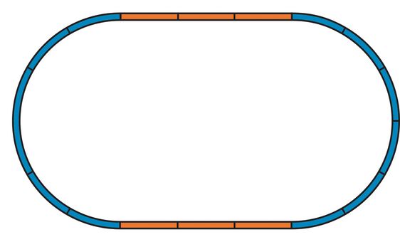 Start-Set mit Bettung Personenzug BR 146 mit 2 IC Doppelstockwagen