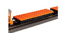 Start-Set mit Bettung Güterzug mit Klemmbaustein-Wagen R/C