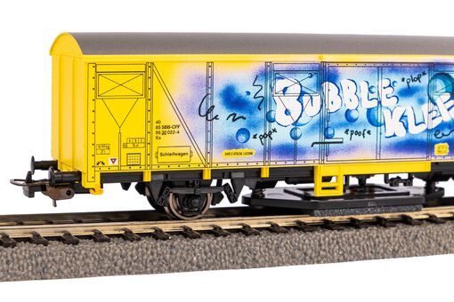 Schienenreinigungswagen SBB VI mit Graffiti