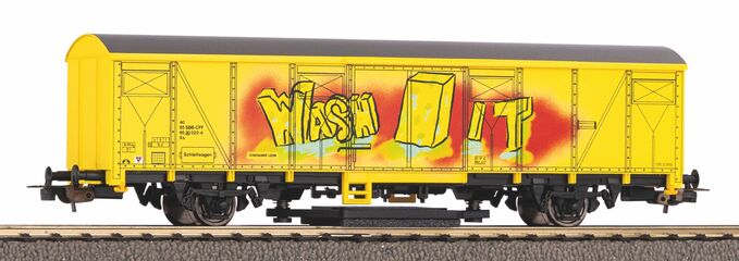 Schienenreinigungswagen SBB VI mit Graffiti