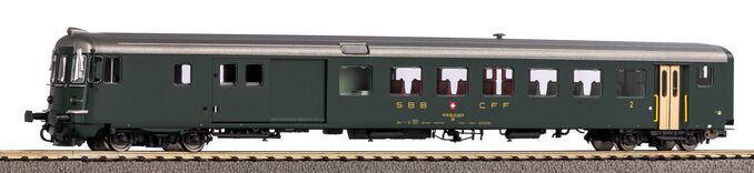 Steuerwagen BDt EW II SBB Ep. IV, grün und alte Schrift Wechselstromversion