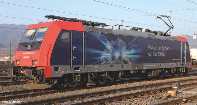 Sound-E-Lok 484 020 "Gut fürs Klima" SBB Cargo VI Wechselstromversion, inkl. PIKO Sound-Decoder