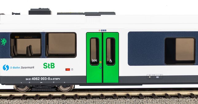 Sound-Elektrotriebwagen GTW 2/6 "Stadler" StB VI Wechselstromversion, inkl. PIKO Sound-Decoder