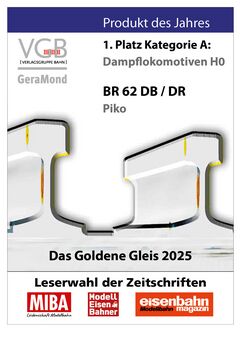 Sound-Dampflok BR 62 DR III, inkl. PIKO Sound-Decoder und Dampfgenerator