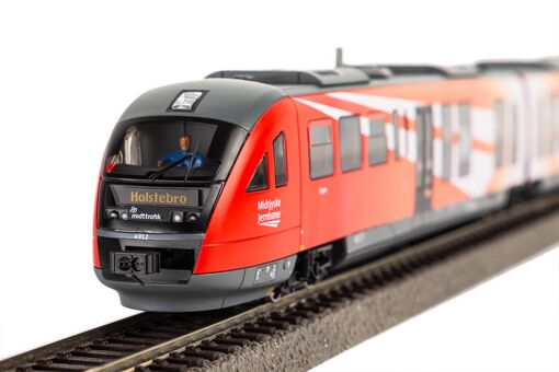 Sound-Dieseltriebwagen "Desiro" Midtjyske Jernbaner VI Wechselstromversion, inkl. PIKO Sound-Decoder