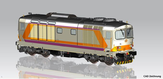 Sound-Diesellok D.445 FS IV Wechselstromversio, inkl. PIKO Sound-Decoder und Digital-Kupplung