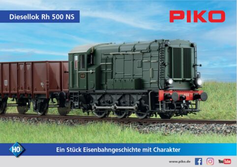 Sound-Diesellok Rh 500 NS III Wechselstromversion, inkl. PIKO Sound-Decoder