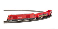 Start-Set kids Güterzug Rh 2016 ÖBB mit zwei offenen Güterwagen Eaos