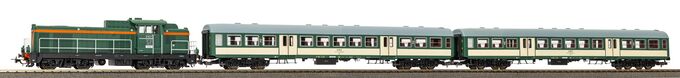 GER: Diesellok SP42 + zwei Nahverkehrswg. PKP V A-Gleis & B