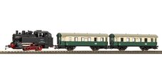 Start-Set mit Bettung Dampflok BR 80 VSM mit Personenwagen NS VI