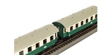 Start-Set mit Bettung Dampflok BR 80 VSM mit Personenwagen NS VI