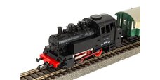 Start-Set mit Bettung Dampflok BR 80 VSM mit Personenwagen NS VI
