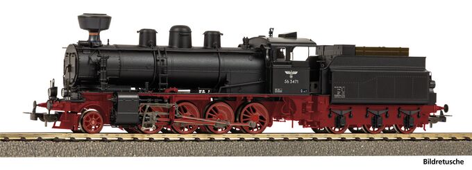 Sound-Dampflok BR 56.34-35 mit Kobelschornstein DRB II, inkl. PIKO Sound-Decoder und Dampfgenerator