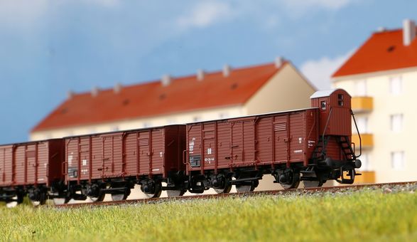 TT Gedeckter Güterwagen G02 DR III mit Bremserhaus