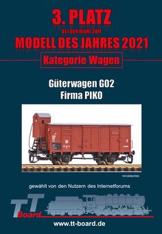 TT Gedeckter Güterwagen G02 DR III mit Bremserhaus