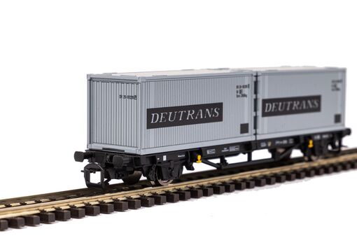 TT Containertragwagen Lgs579 DR IV 2x20' Deutrans
