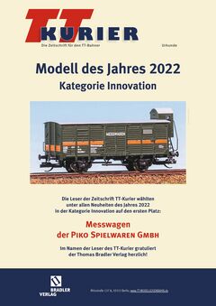 TT Messwagen Gedeckter Güterwagen G02 DR IV mit Bremserhaus