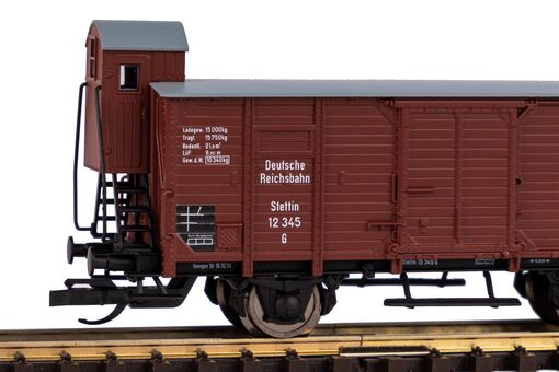 TT Gedeckter Güterwagen G02 DRG II mit Bremserhaus