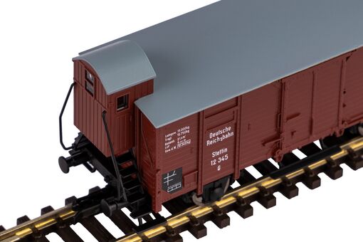 TT Gedeckter Güterwagen G02 DRG II mit Bremserhaus