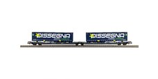 Taschenwagen T3000e Cemat mit 2 "Dissegna" Trailern SBB VI