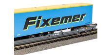 Taschenwagen T3000e Hupac mit Dissegna & Fixemer Trailern
