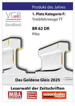 TT Dampflok BR 62 DR III