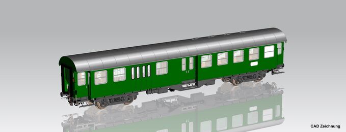 Umbauwagen 2. Kl. mit Gep&auml;ckabteil BD4yg DB IV