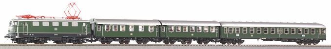 4-pc. Commuter set: E 41 Electric w/rebuilt coaches and center-entry cab car III