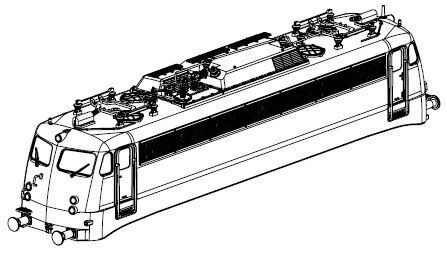 Geh&auml;use, kompl. (ohne Stromabnehmer)